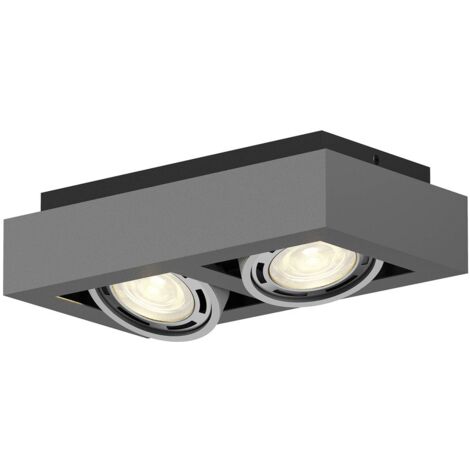 Plafonnier à intensité variable 'Ronka' en aluminium pour salon & salle à manger