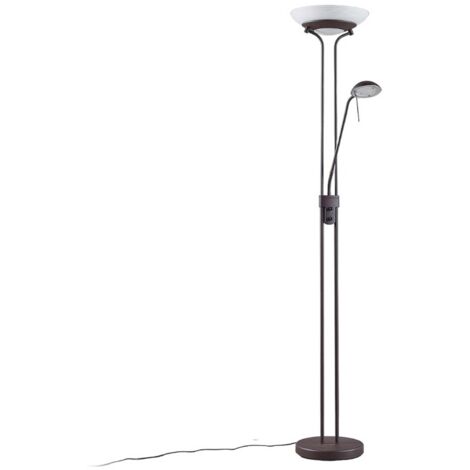 LED Lampadaire à intensité variable 'Yveta' en métal pour salon & salle à manger
