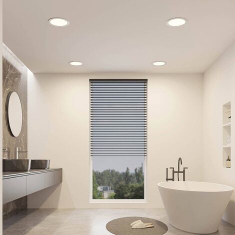 LED Spot encastrable à intensité variable 'Cadance' en aluminium pour salle  de bain