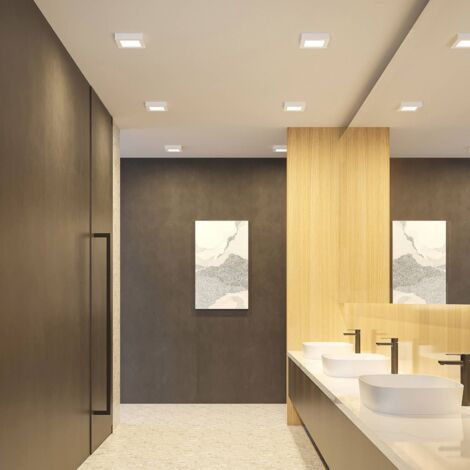 Spot encastrable LED salle de bain à intensité variable Barcelona avec 5  Watt - 3000K