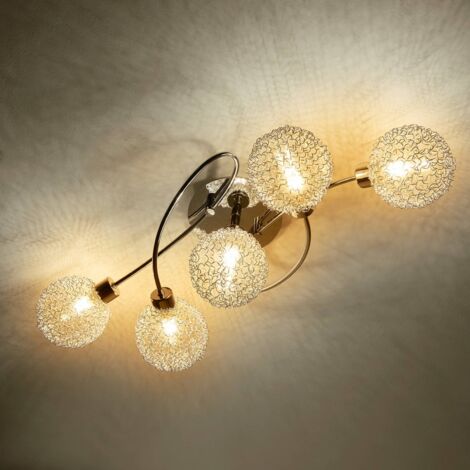 Plafonnier led en verre cristal intensité réglable décoration moderne