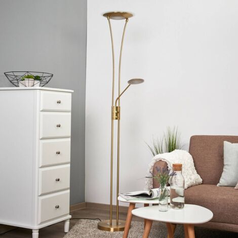 LED Lampadaire à intensité variable 'Eda' en métal pour salon & salle à manger