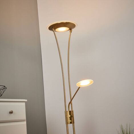LED Lampadaire à intensité variable 'Eda' en métal pour salon & salle à manger