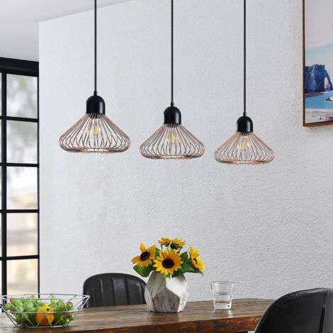 Lindby Lampe à Poser Muriel (Moderne) En Noir Métal E. A. Pour Salon & Salle Manger (1 Lampe,à