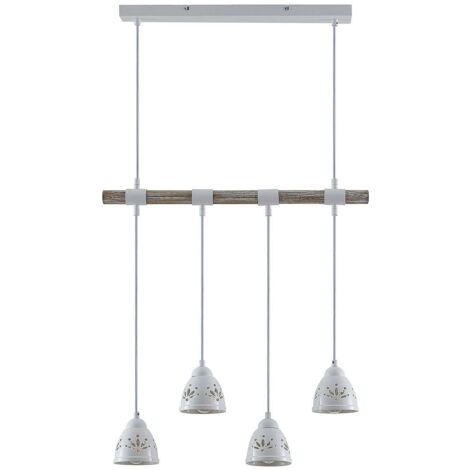 Suspension à intensité variable 'Pimana' en bois pour salon & salle à manger (1/5)