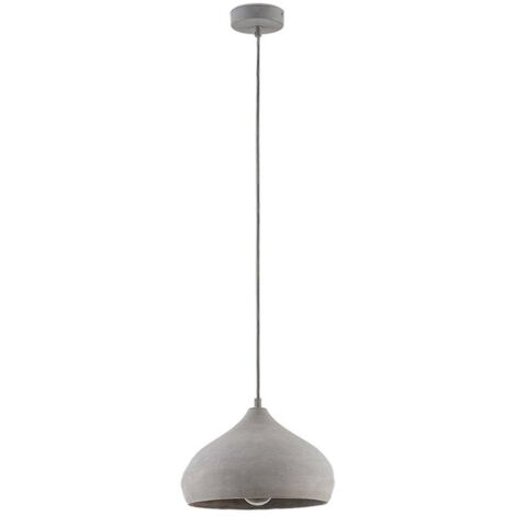 Lindby – Suspension en béton Morton Ø 29 cm – Intensité variable – Éclairage dirigé vers le bas – Pour salon et salle à manger (1/5)