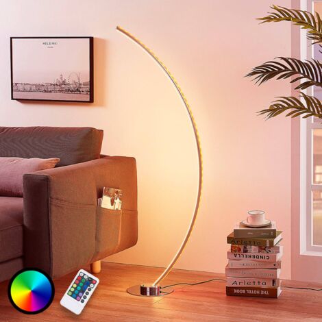 LED Lampadaire à intensité variable 'Amaro' en métal pour salon & salle à manger