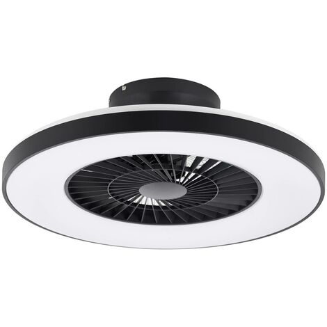 Ventilateur de plafond à lampe led (noir ou blanc)
