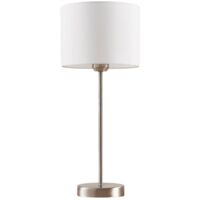 Lampe à poser 'Annatina' en textile pour chambre à coucher