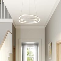 LED Suspension à intensité variable 'Davian' en aluminium pour salon & salle à manger