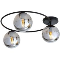 Plafonnier à intensité variable 'Ascella' en métal pour salon & salle à manger