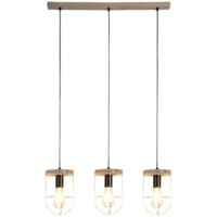 Suspension à intensité variable 'Neptuna' en bois pour salon & salle à manger