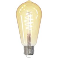 LED à intensité variable 'E27 4,9W LED-Filament-Lampe' en verre