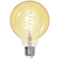 LED à intensité variable 'LED-Leuchtmittel E27 G95' en verre