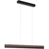 LED Suspension à intensité variable 'Keijo' en bois pour salon & salle à manger