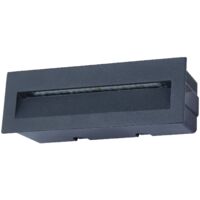 Lucande – Applique extérieure LED Loya en aluminium – IP54 pour extérieur – 23 x 8 cm – Éclairage économique et efficace – Lumière dirigée vers le bas