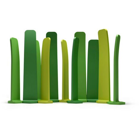 Gradient Si - Verde B7 Plust - L36 x P40 x H180 cm separè parete modulare componibile in polietilene originale Plust per interno esterno ristorante hotel bar piscina giardino (1/5)