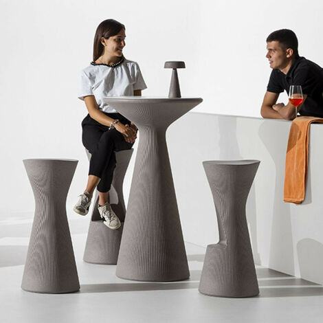 Fade Table Light white - Luce calda - No - Per uso esterno sedia seduta sgabello alto per interno esterno originale Plust di design moderna mare piscina bar ristorante hotel giardino