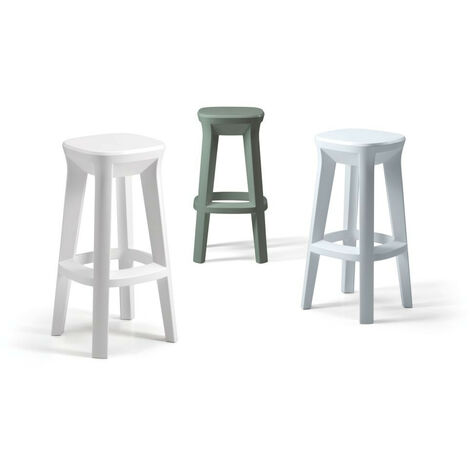 Frozen Stool  Nero perla sedia seduta  per interno esterno originale Plust di design moderna mare piscina bar ristorante hotel giardino