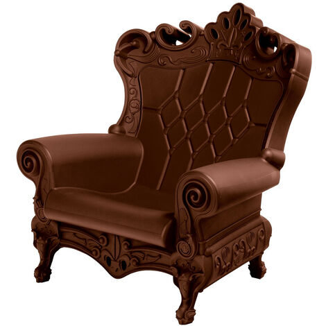 Queen of Love Cioccolato poltrona design originale Slide colorata moderna barocca regina