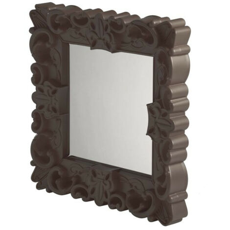 Mirror of Love  Cioccolato - Piccolo  specchio di design originale Slide colorato moderno barocco camera ingresso sala da pranzo salotto