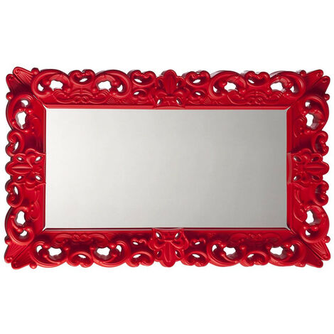Mirror of Love  Rosso fiamma - Medio  specchio di design originale Slide colorato moderno barocco camera ingresso sala da pranzo salotto