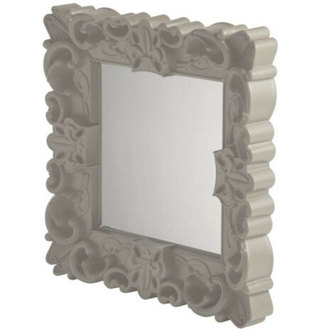 Mirror of Love  Grigio tortora - Piccolo  specchio di design originale Slide colorato moderno barocco camera ingresso sala da pranzo salotto
