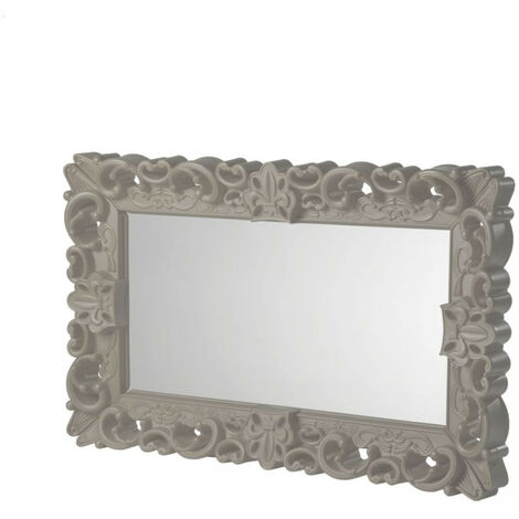 Mirror of Love Grigio tortora - Medio specchio di design originale Slide colorato moderno barocco camera ingresso sala da pranzo salotto