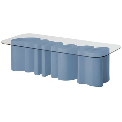 Amore Table Blu polvere tavolo scritta originale Slide di design da esterno interno giardino colorata polietilene terrazza veranda sala da pranzo cucina