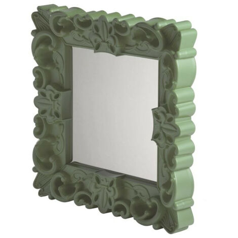 Mirror of Love Verde malva - Piccolo specchio di design originale Slide colorato moderno barocco camera ingresso sala da pranzo salotto