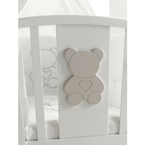 Lettino Funky Azzurra Design  Bianco letto per neonati sponde regolabili vernici atossiche bambini camera da letto cameretta