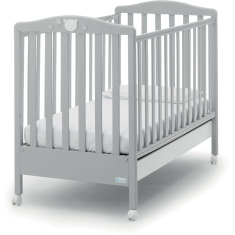 Lettino Baby Dream Azzurra Design  Grigio letto per neonati sponde regolabili vernici atossiche bambini camera da letto cameretta