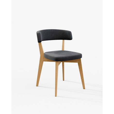 Sofia Bordeaux - Ecopelle Mozart sedia colorata legno tessuto design elegante sala da pranzo salotto moderna cucina ristorante bar (1/2)