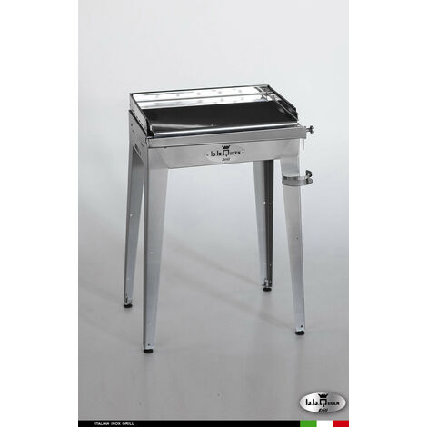 Grill 6.4 Inox  Piastra liscia - Senza portapiatti - Senza paraschizzi - Senza kit mensola e ruote - Satinato - barbecue, griglia, giardino, carne, a gas, acciaio made in Italy
