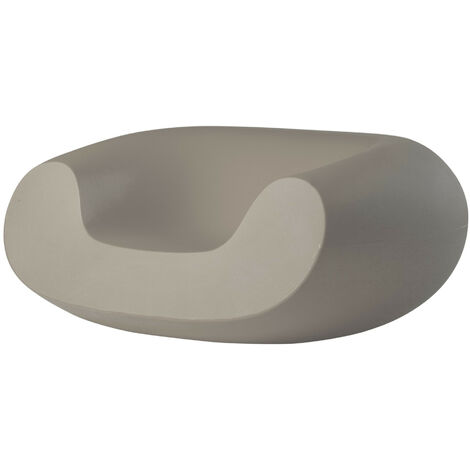 Chubby Grigio tortora originale slide di design per giardino esterno interno colorata moderna polietilene made in Italy sedia seduta poltrona (1/3)