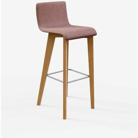 Mirka SG  Mostarda  - Ecopelle Mozart sgabello colorato legno tessuto design elegante sala da pranzo salotto moderna cucina ristorante bar