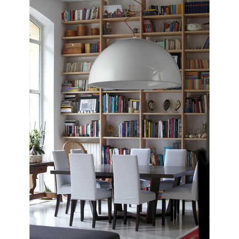 Cupole Verde lime - Luce calda - Ø 200 lampada a sospensione originale Slide a soffitto di design colorata in polietilene per sala da pranzo soggiorno cucina bar ristorante hotel (1/2)