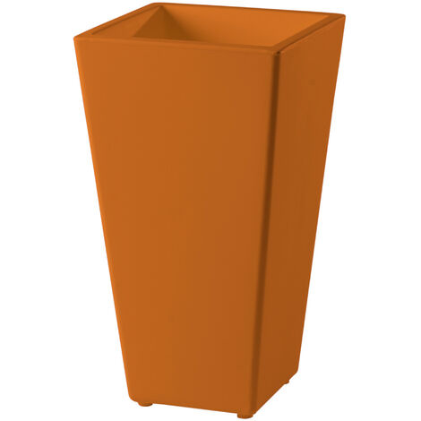 Y-Pot Arancione - 44/44 h 90 cm Vaso decorativo in polietilene originale Slide colorato giardino di design esterno interno bar ristorante hotel (1/2)