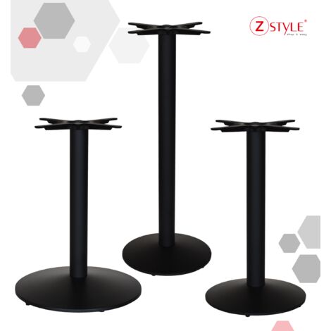 Basi per tavolo in metallo tonde - ZStyle Z756: base 55 cm / h 73 cm base tavolo, gamba tavolino , piede centrale, metallo, per catering bar ristoranti bistrot - basamento - per interno / esterno (1/3)