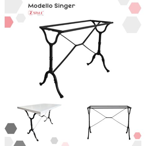 Base Singer In Ghisa - ZStyle  base tavolo, gamba tavolino , piede centrale, metallo, per catering bar ristoranti bistrot - basamento - per interno / esterno