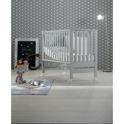 Lettino Contact Azzurra Design  Grigio chiaro lettino per neonati sponde regolabili culla per bambini barriera di sicurezza in legno