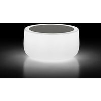 Bold T. Luminoso Luce calda - Per uso esterno - Nero tavolo tavolino basso per interno esterno originale Plust in polietilene di design moderno bar caffè ristorante hotel
