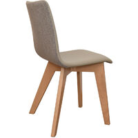 Mirka Porpora - Ecopelle Mozart sedia legno colorata di design elegante moderna tessuto cucina sala da pranzo salotto ristorante bar lounge