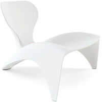 Isetta Vanity grey originale slide di design per giardino esterno interno colorata moderna polietilene made in Italy sedia seduta poltrona