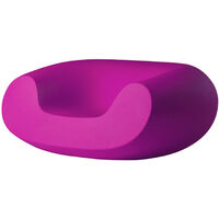 Chubby Fucsia dolce originale slide di design per giardino esterno interno colorata moderna polietilene made in Italy sedia seduta poltrona