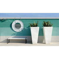 Y-Pot Verde lime - 42/42 h 48 cm Vaso decorativo in polietilene originale Slide colorato giardino di design esterno interno bar ristorante hotel