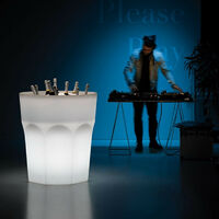 Cubalibre Light white - Per uso internovaso bicchiere cuba libre tumbler in polietilene colorato originale Plust di design bar ristoranti hotel giardino terraza veranda casa