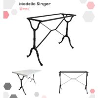 Base Singer In Ghisa - ZStyle base tavolo, gamba tavolino , piede centrale, metallo, per catering bar ristoranti bistrot - basamento - per interno / esterno