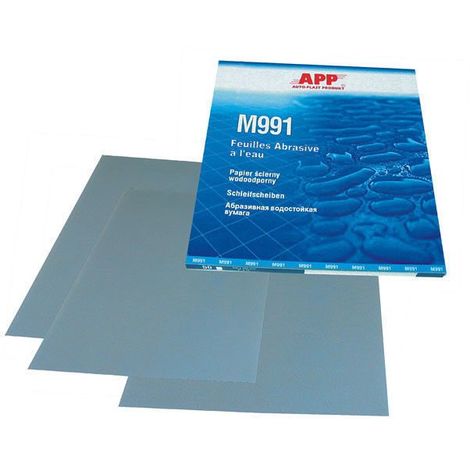 Navaris papier de verre sec ou à l'eau - 42x papier abrasif grain