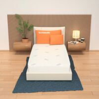 Materasso Singolo 90x195, Alto 11 cm - Rivestimento Silver, Waterfoam Levante H11